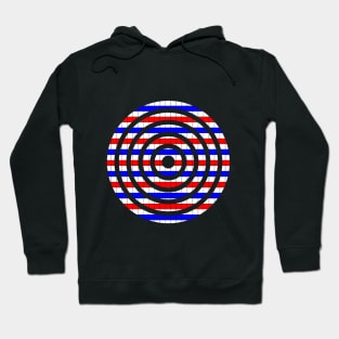 US flag colored circles Hoodie